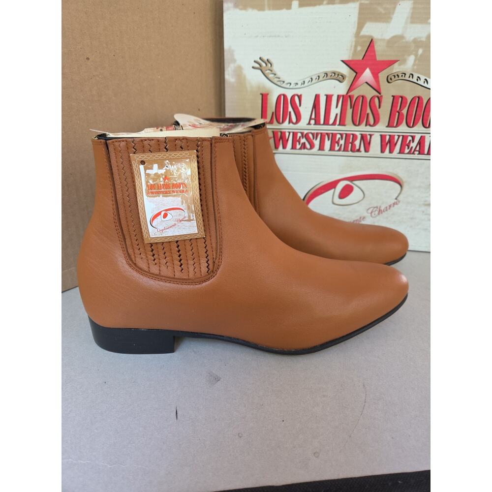 Men's Los Altos HONEY Genuine Deer Ankle Boots Charro Leather Outsole10.5 EE